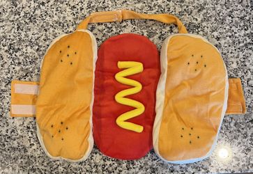 Size Large, Dog Halloween Costume,  Hot Dog.  Excellent Condition