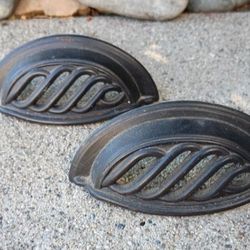 Dresser Handles Cup Pulls Bin Pulls 4" W - 3" Hole to Hole