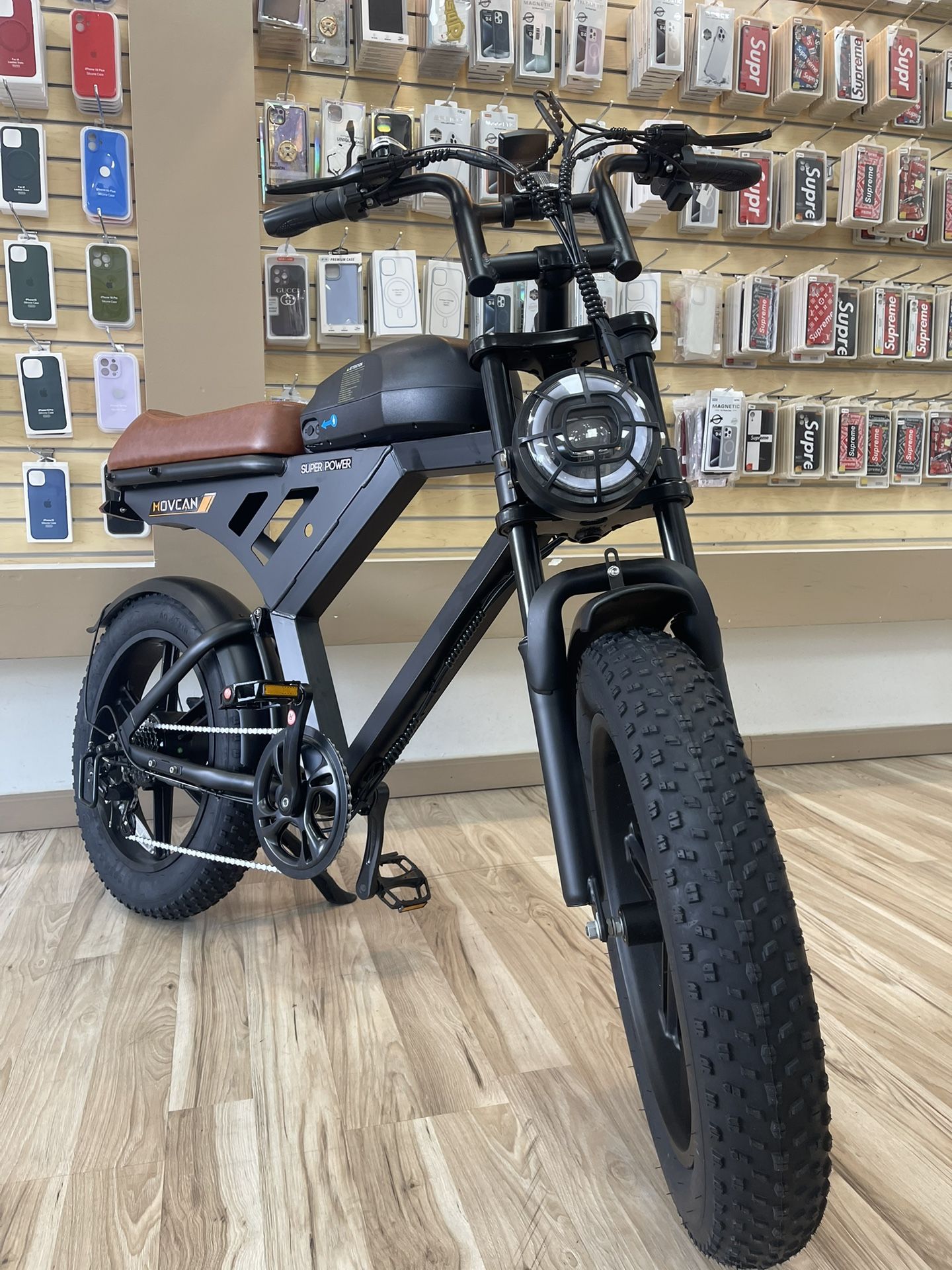 Super Movcan Cruiser Electric Bike Vintage Look 32MPH Ebike Finance It Today No Credit Needed! $40 Down To Take It!