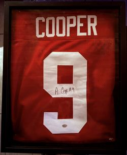 Custom Amari Cooper Autographed Alabama Jersey & 8x10 Photo