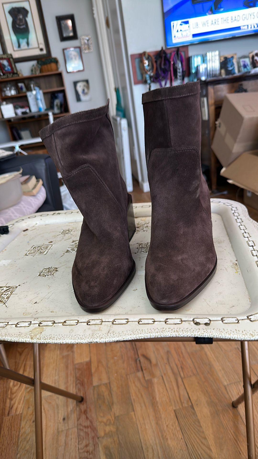 Vince Camino Suede Boots 9 Wide