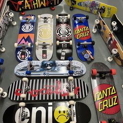 Prebuilt skateboards decks and grip