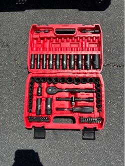 VEVOR 96 Piece 3/8" Drive Impact Socket Wrench and Bit Set,