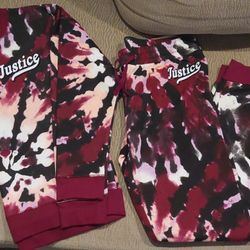 Justice Sweatpants And Sweatshirt