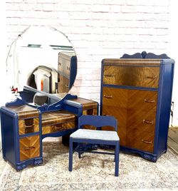 Vintage Dressing Table And Chest Of Drawers