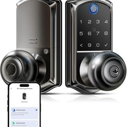 Veise VE018 Keypad Smart Door Lock with Knob, App Control Keyless Entry Digital Lock with Handle