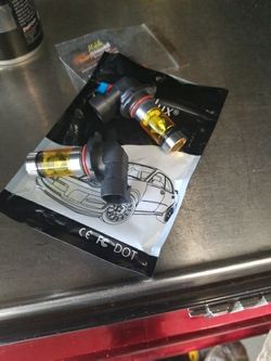 9140/9006 yellow led bulbs