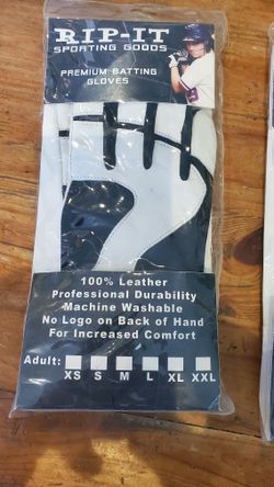 RIP-IT LEATHER BATTING GLOVES