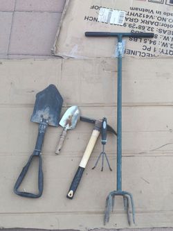 Mixed Garden Tool Lot – 5 Pieces