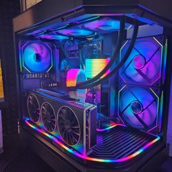 Custom Built Gaming/Creator/Workstation PC – RX 6950 XT / Ryzen 5 7600X / 3TB NVMe / 360 RGB AIO Cooler