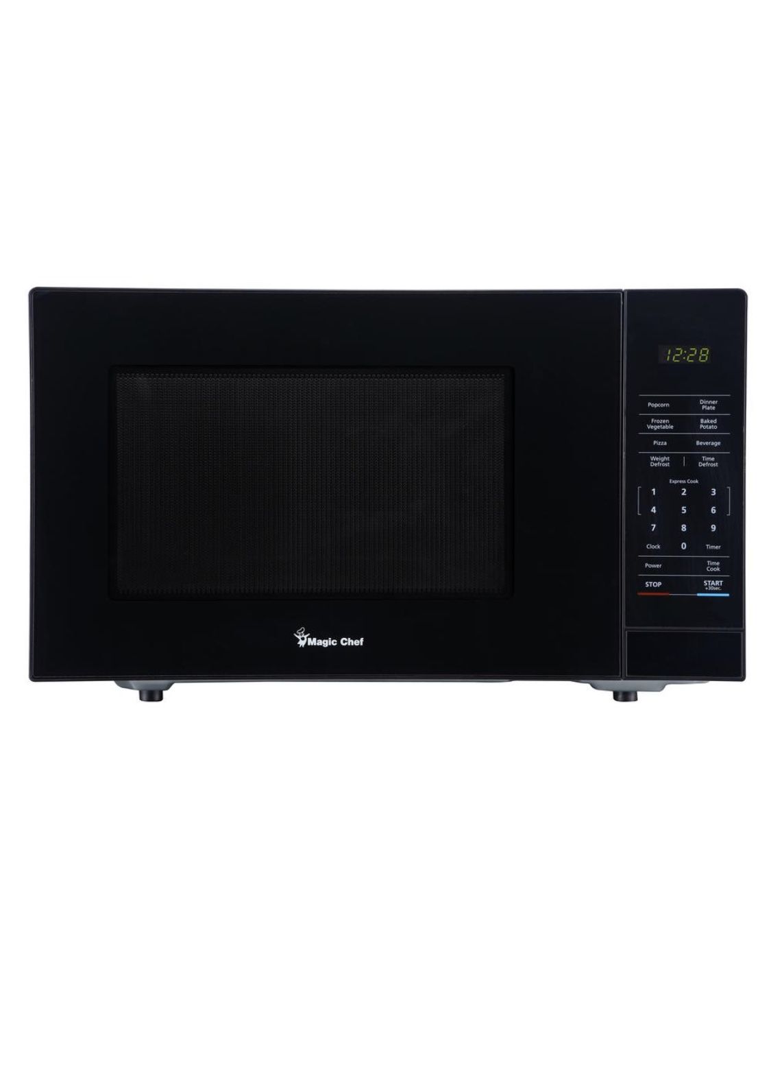 Magic Chef 1.1 cu. ft. Countertop Microwave in Black with Gray Cavity