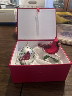 Joan Rivers Cardinal Ornaments 