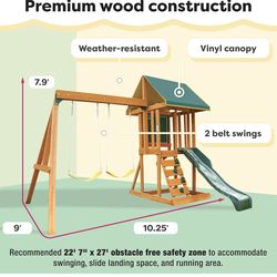 Kids Outdoor Swing Set