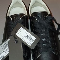 Men Armani Exchange All Black Low Sneakers Shoe Size 8