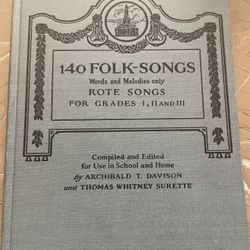 Book Vintage Folk Songs Primer 1944