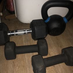 Dumbbells & Kettlebell