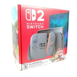 New Sealed Box Nintendo Switch 2 + Mario Kart World Bundle 