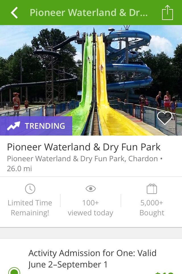 3/$30 water park tickets