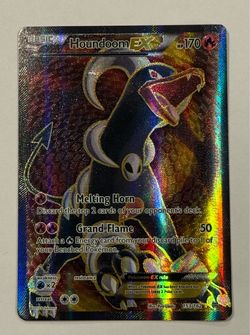 Houndoom EX Full Art Holo Ultra Rare XY Breakthrough 153/162 Pokemon Card