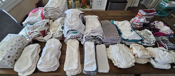 Lot of Nora's Nursey, Grovia, Trifold Diapers