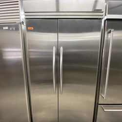 KitchenAid Side By Side Stainless Steel Built In 42” Refrigerator 