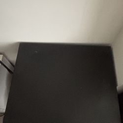 Ikea Lerhamn Used 29×29 Wood Table, Black-Brown