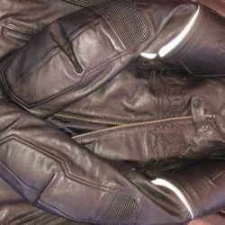 Leather scorpion motorcycle jacket XL Best Offer