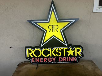 Rockstar Energy  Drink Retailer Neon Sign. 