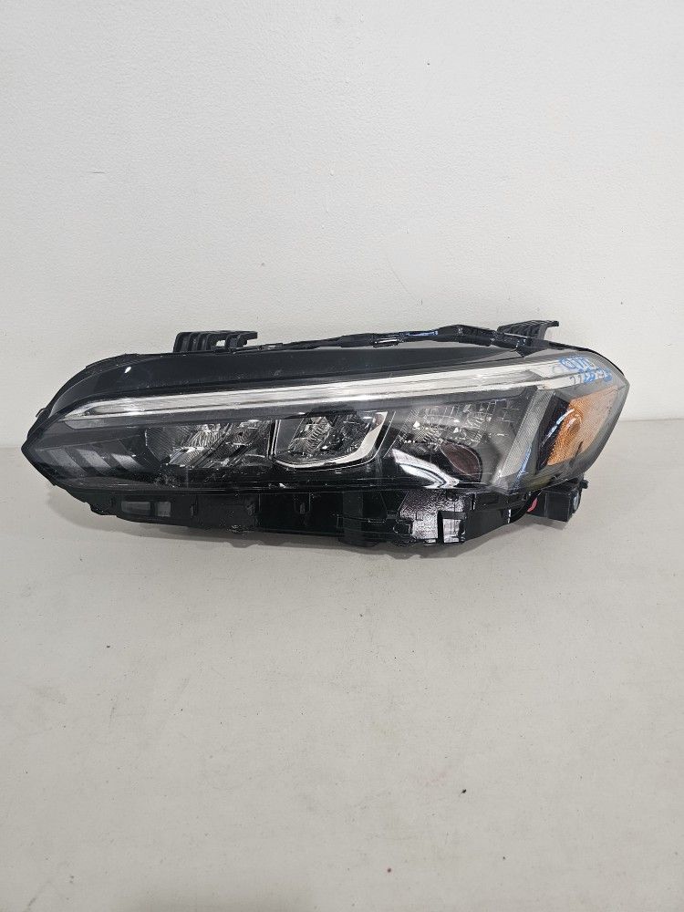 Headlight Driver Honda Civic Left Headlight Chrome Bezel 2022 2023 2024 2025