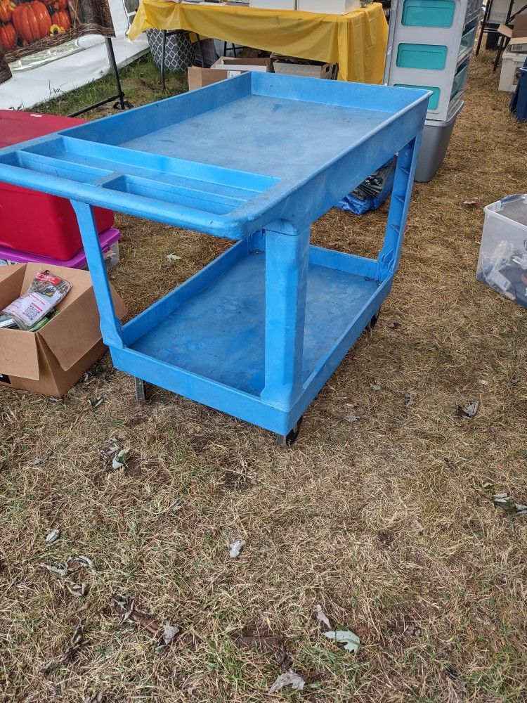 Blue, Uline, Industrial Cart - LIKE NEW, Can Deliver For A Fee