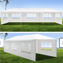 10x30 wedding party tent outdoor canopy teng with 8 side walls white FOR SALE  %