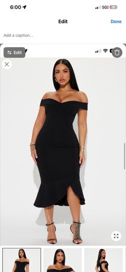 Plus size black dress