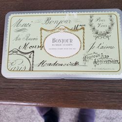 Bonjour Rubber Stamps