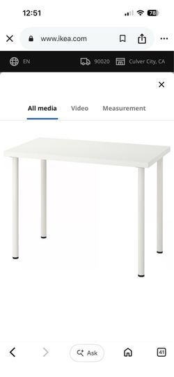 Office table from ikea