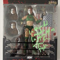 AEW Thunder Rosa Signed Blood & Guts Action Figure