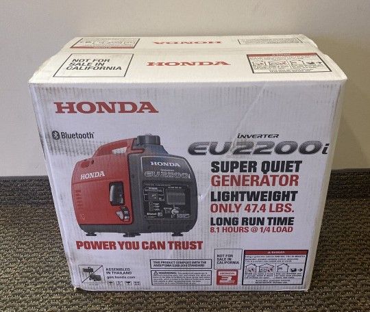 Honda-EU2200i-Super-Quiet Gas-Powered-Inverter-Generator-EU2200i-AN-BRAND NEW