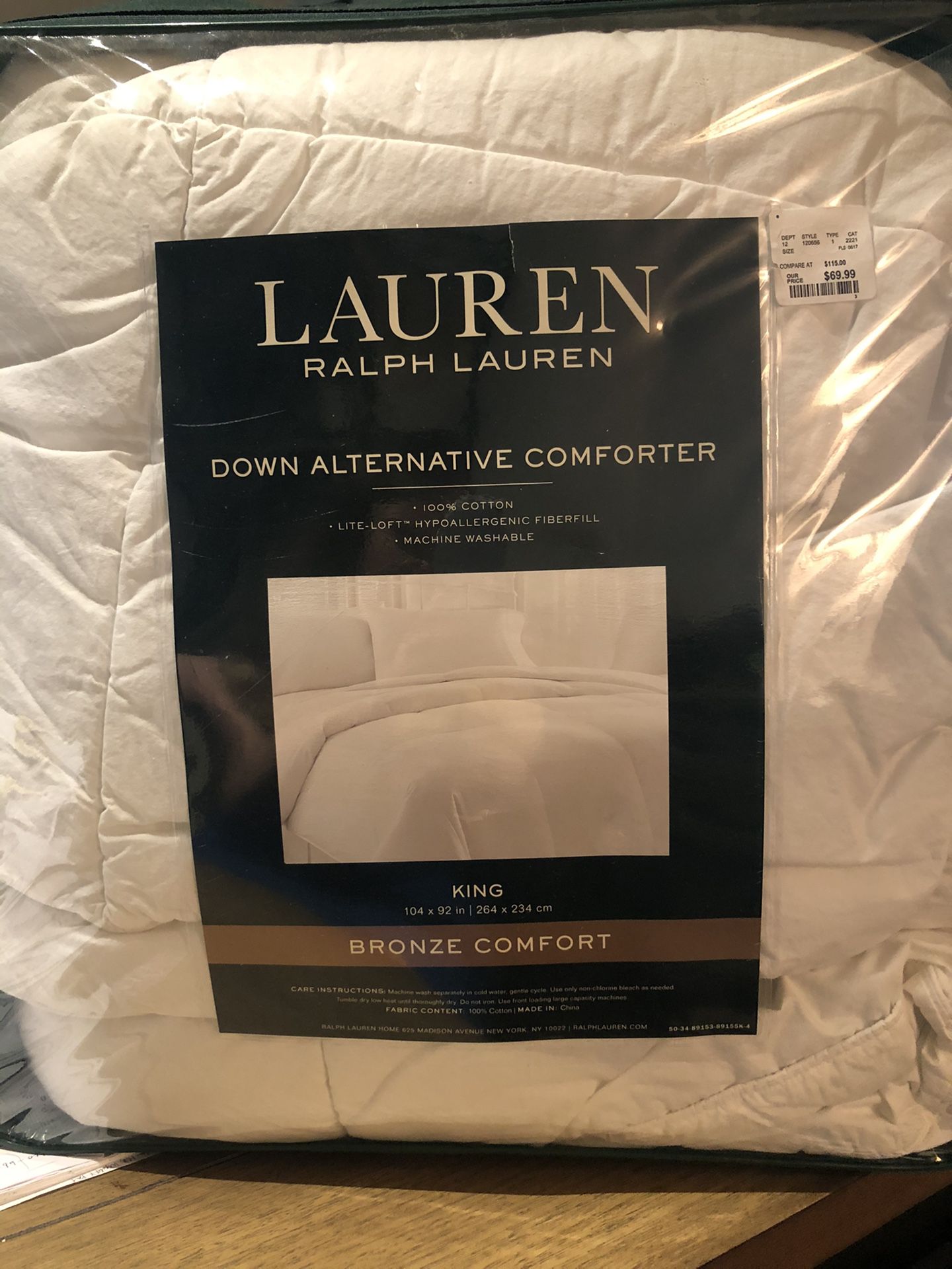 RL King Down Alternative Comforter