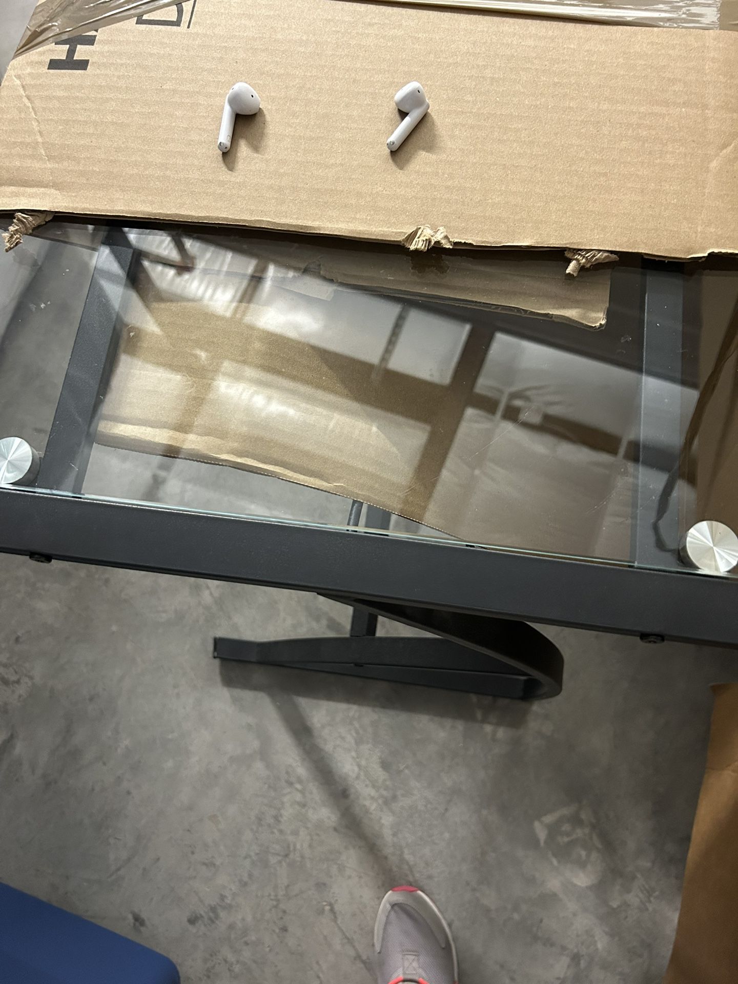 Glass-Top Desk