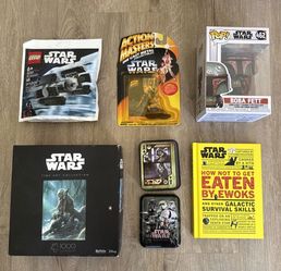 STAR WARS TOY LOT. FUNKO POP! LEGO DISNEY BOBA FETT LUKE YODA DARTH VADER