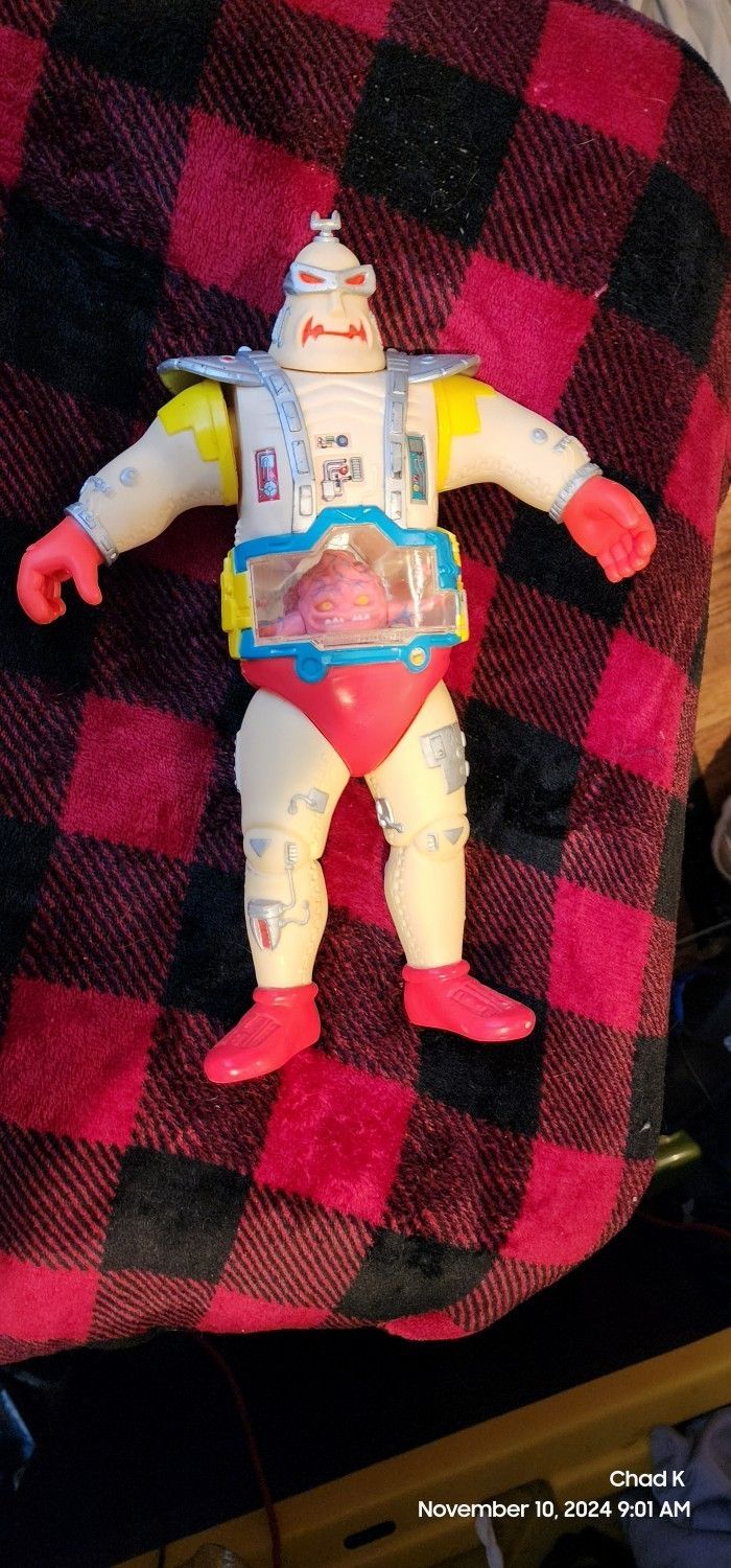 ***❗VINTAGE TMNT FROM '91 ❗12in. KRANG ACTION FIGURE ❗ALL ORIGINAL ❗NINJA TURTLES ❗MIRAGE STUDIOS❗ PLAYMATES TOYS ❗GREAT CONDITION❗***