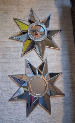 Pier 1 Imports Mirrored 8-Pointed Starburst Wall Mirror