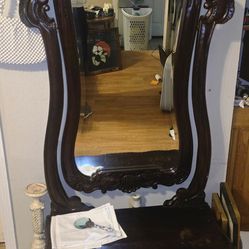 Victorian Dressing Mirror with large drawer