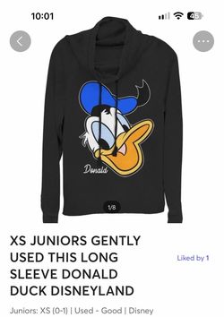 Disney Donald Duck Cowl Neck Sweatshirt