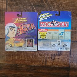Johnny Lightning Hot Wheels Featuring Monopoly Game & Speed Racer.