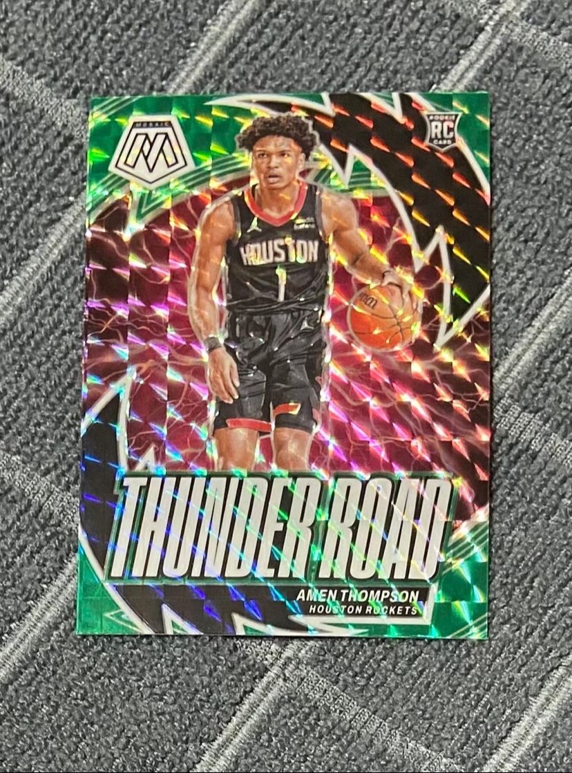 Houston Rockets Amen Thompson Rookie Card
