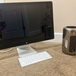 Apple Mac Pro “Trash Can” (12-Core, 64GB RAM) + Keyboard + Monitor