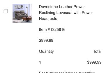 Leather Power Reclining Loveseat for Sale in Tomball TX OfferUp