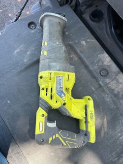 Ryobi ONE+ 18V cordless reciprocating saw (Sawzall-style tool), and it appears to be tool-only (no battery or charger)