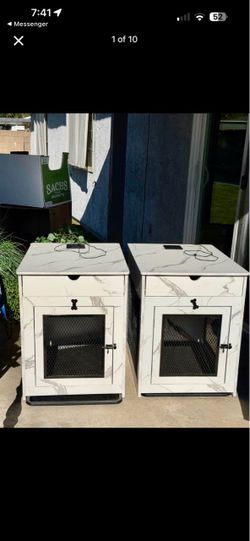 Dog crate furniture