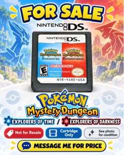 Pokémon Mystery Dungeon: Explorers of Time / Explorers of Darkness – Nintendo DS